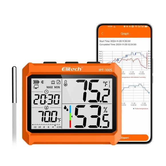 Other - Digital Bluetooth Hygrometer Thermometer, Refrigerator Thermometer with Free APP